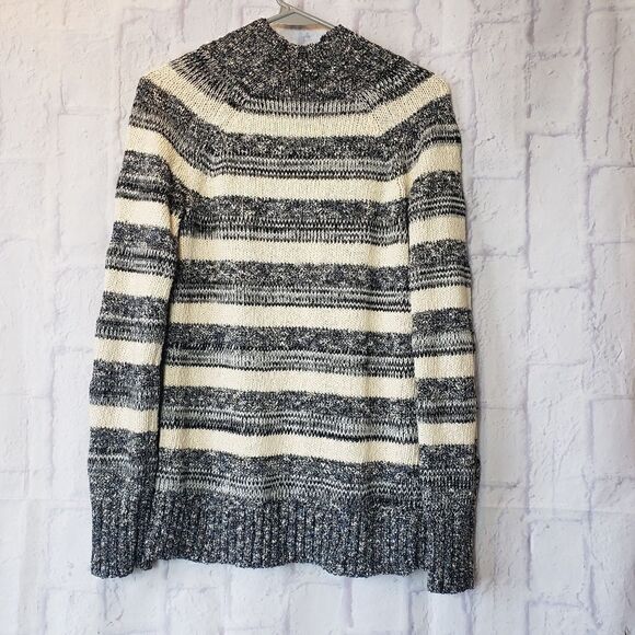 EDDIE BAUER Zip Front Striped Cardigan Sweater - Picture 7 of 7